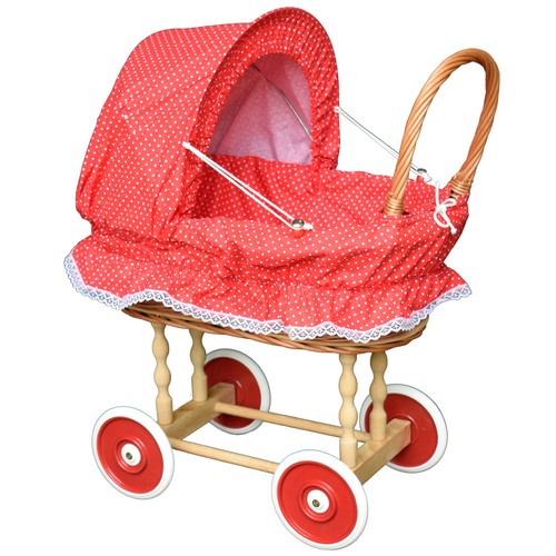 Puppenwagen aus weide holz - aus,
