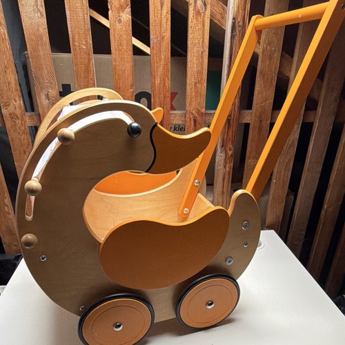 Holz puppenwagen entenform - holz,