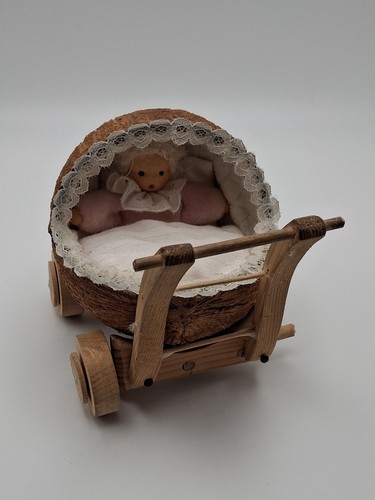 Alter puppenwagen holz - puppenwagen, mit