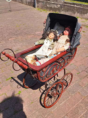 Vintage puppenwagen für - vintage,