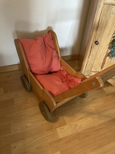 Haba holzpuppenwagen - holzpuppenwagen,