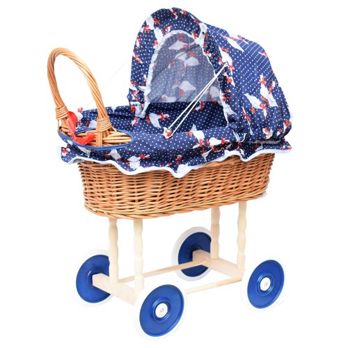 Puppenwagen aus weide holz - puppenwagen,