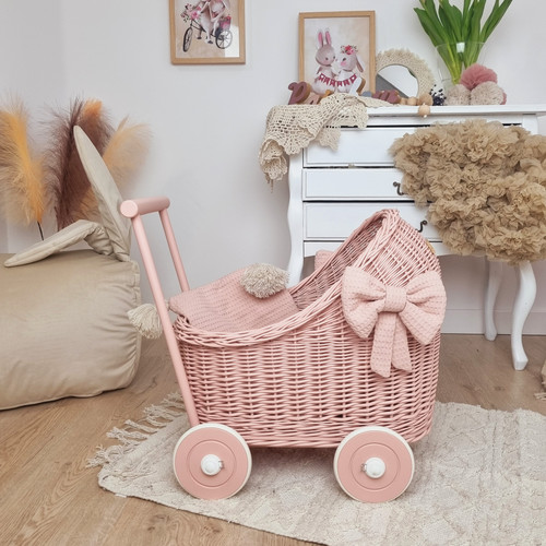 Staubrosa korb puppenwagen mit - korb-puppenwagen,