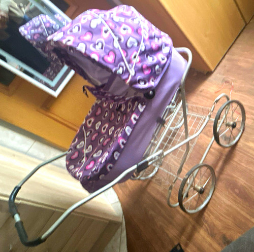 Puppenwagen puppenbuggy lila - puppenwagen/puppenbuggy,