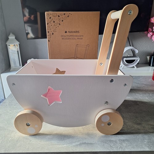 Puppenwagen aus holz - aus,